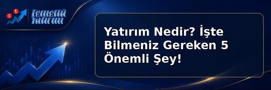 yatırım nedir