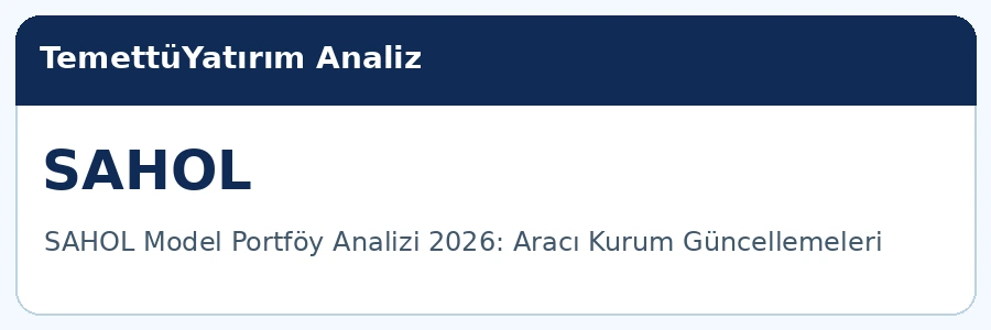 SAHOL analiz görseli