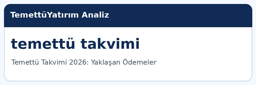 temettü takvimi analiz görseli