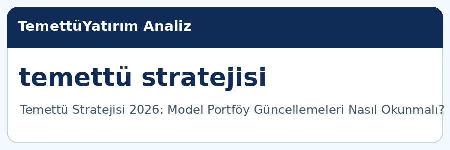 temettü stratejisi analiz görseli